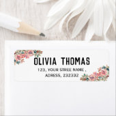 Étiquette Créez votre propre belle adresse de retour moderne (En situation)