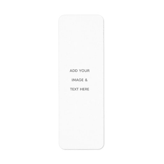 Étiquette Créez votre propre blanc (Devant)