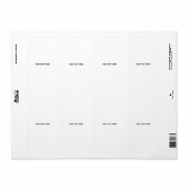 Étiquette Créez votre propre blanc (Feuille entière)