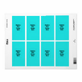 Étiquette Créez votre propre cyan (Feuille entière)
