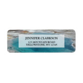 Étiquette Créez votre propre photo Parc national Yellowstone (Devant)