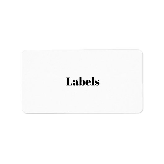 Étiquette Créez Votre Propre Promotion de Marque Simple (Devant)