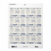 Étiquette Crème Bleue Ingrédients Botaniques Emballage natur (Feuille entière)