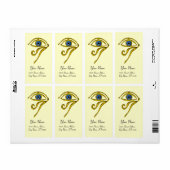 ÉTIQUETTE CRÈME BLUE TALISMAN (Feuille entière)