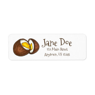 Étiquette Crème chocolatée Pâques Panier Oeuf Bonbon
