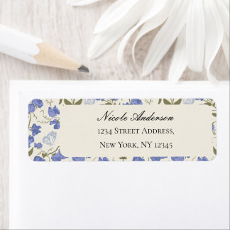 Étiquette Crème de fleurs de pois doux