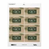 Étiquette Crème faciale botanique moderne (Feuille entière)