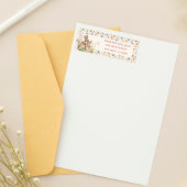 Étiquette Crème molle Jardin rustique Bunny Adresse de retou