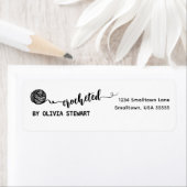 Étiquette Croché par l'adresse de retour (En situation)