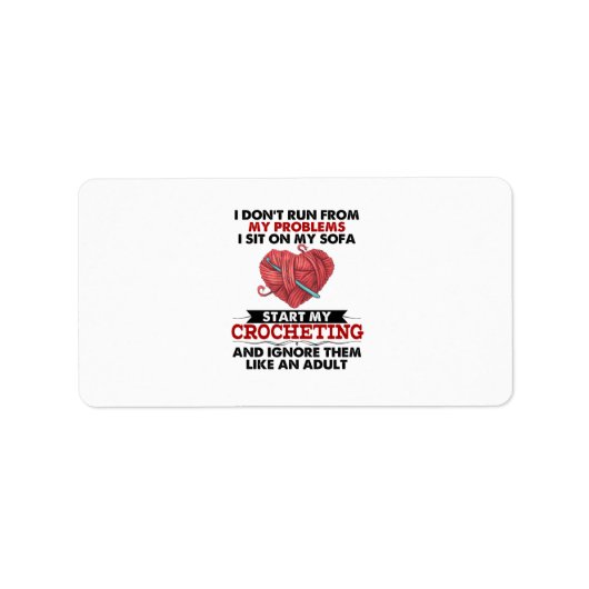 Étiquette Crocheting (Devant)