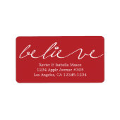 Étiquette Croire le script (Devant)