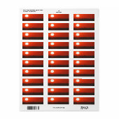 Étiquette Croisière Sunset Booze (Feuille entière)