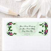 Étiquette Croissant droit de la déesse verte (En situation)