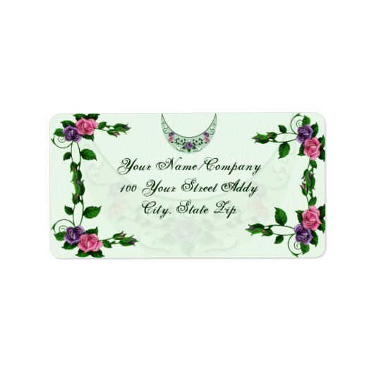 Étiquette Croissant droit de la déesse verte (Devant)