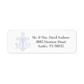 Étiquette Croix Bleue Maire Sainte Mère (Devant)