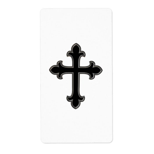 Étiquette Croix chrétienne (Devant)