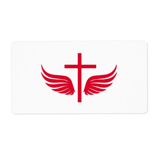 Étiquette Croix chrétienne (Devant)