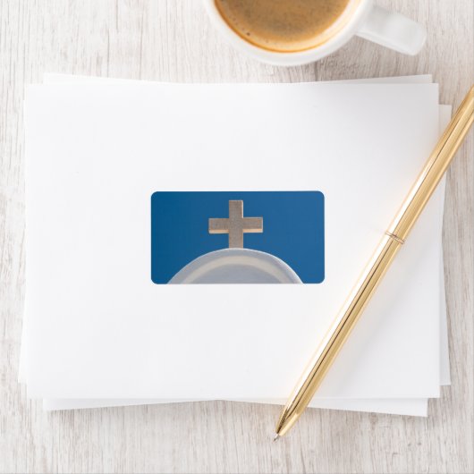 Étiquette Croix grecque (En situation)