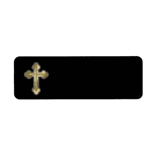 Étiquette Croix orthodoxe (Devant)