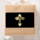 Étiquette Croix orthodoxe chrétienne (En situation)