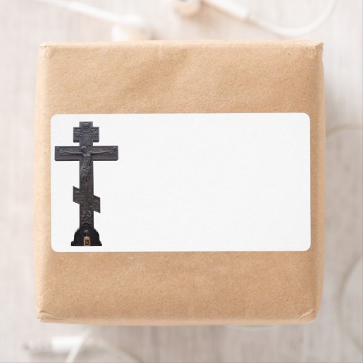 Étiquette Croix orthodoxe russe (En situation)