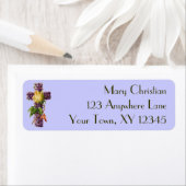 Étiquette Croix vintage (En situation)