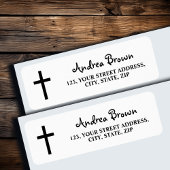 Étiquette Cross Return Address