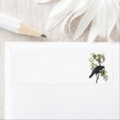 Étiquette Crow américain par Audubon (En situation)