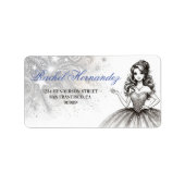 Étiquette Crystal Quinceañera (Devant)