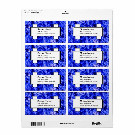 Étiquette Crystallié par Kenneth Yoncich (Feuille entière)