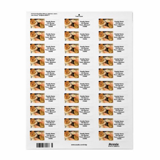 Étiquette Cubes (Feuille entière)