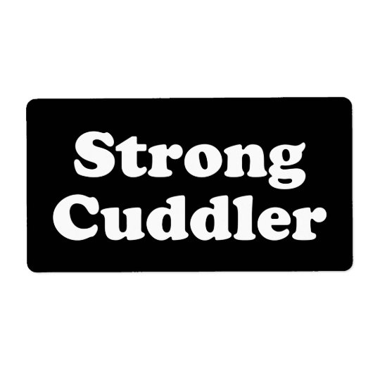 Étiquette Cuddler fort (Devant)