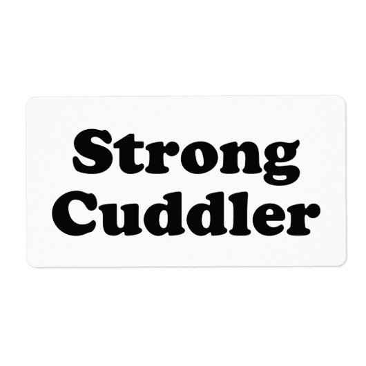 Étiquette Cuddler fort (Devant)