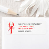 Étiquette Cuisine au homard - personnalisée (En situation)