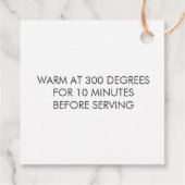 Étiquette 'Cuisiné avec Amour', Étiquette Cadeau M (Dos)