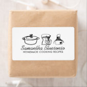 Étiquette Cuisine boulangerie maison nourriture minimale (En situation)