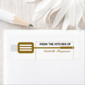 Étiquette Cuisine Brown Spatula (En situation)