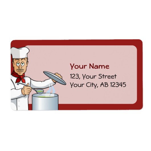 Étiquette Cuisine chef (Devant)