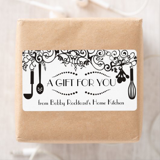 Étiquette Cuisine cool et raffinée (En situation)