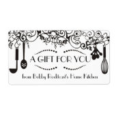 Étiquette Cuisine cool et raffinée (Devant)