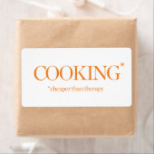 Étiquette Cuisine moins chère que la thérapie (En situation)