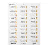 Étiquette Cuisine Yellow Labrador Retriever Chien Chien Chie (Feuille entière)