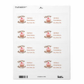 Étiquette Cupcake Joyeux anniversaire (Feuille entière)