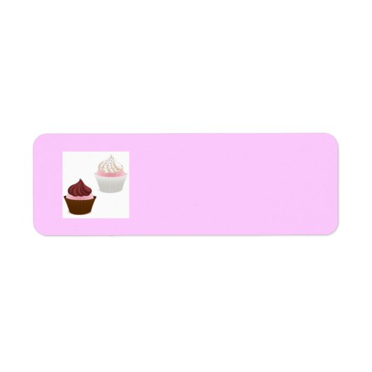 ÉTIQUETTE CUPCAKES DE CHOCOLAT VANILLA ROSE SPRINKLES BAKING (Devant)