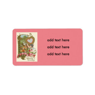 Étiquette Cupid Cherub Angel Heart Cottage