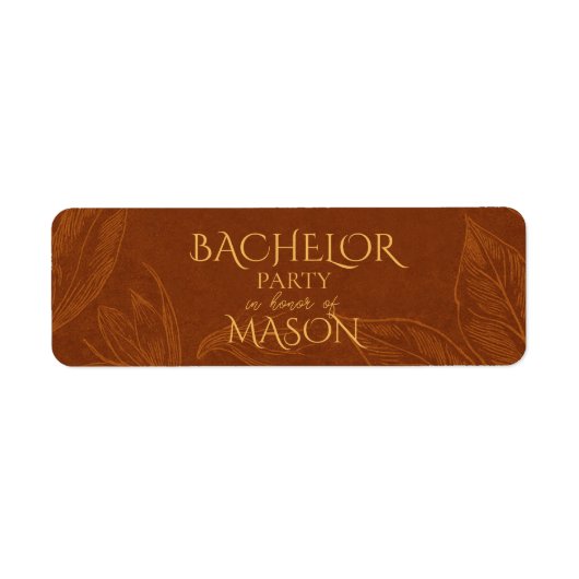 Étiquette Custom Bachelor Party Cigar Wrap (Devant)