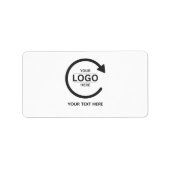 Étiquette Custom Business Brand Logo (Devant)