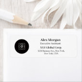 Étiquette Custom Business Logo Personalized Address Labels (En situation)