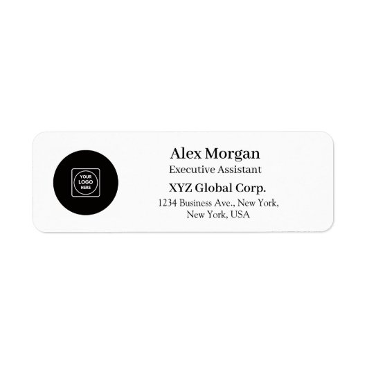 Étiquette Custom Business Logo Personalized Address Labels (Devant)