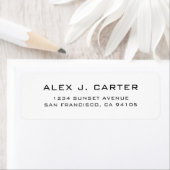 Étiquette Custom Business Logo Return Address Branding (En situation)